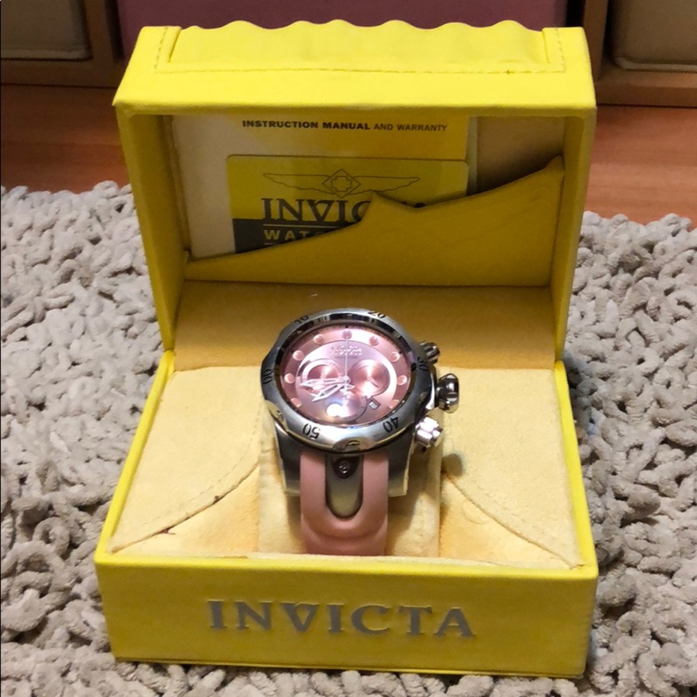 Pink Invictia Watch Venom Reserve Swiss Made 54mm